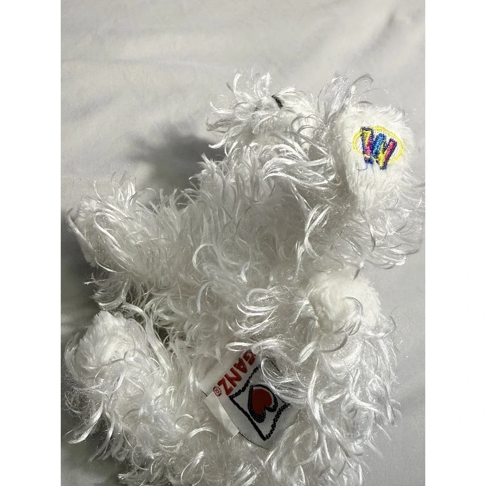Ganz Webkinz Lil' White Terrier Stuffed Animal Soft Plush Great Condition